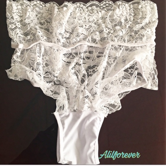 PLUS SIZE ❤️ White Lace Lingerie Panties - Picture 6 of 7